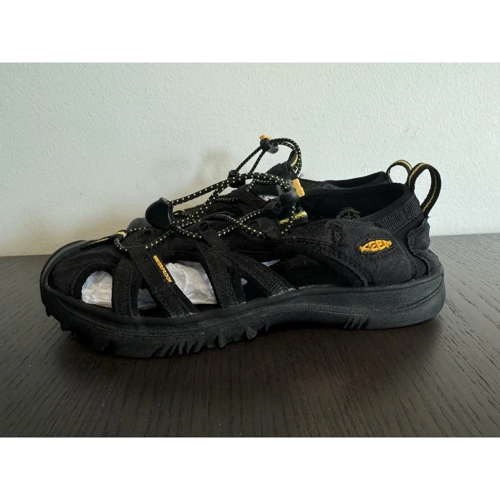 KEEN Boys Black Newport‎ H2 Waterproof Hiking Sandals SZ 3 Outdoor Hiking